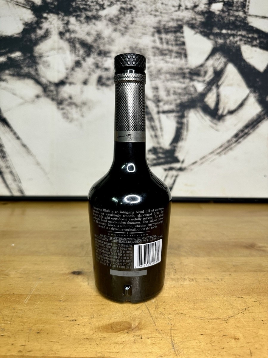 Hennessy Black Cognac 375ml Empty Bottle Collectible Decor Man