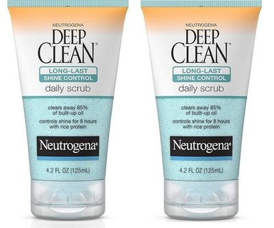 2 of Neutrogena Deep Clean Long-Last Shine Control Daily Scrub 4.2 Fl Oz