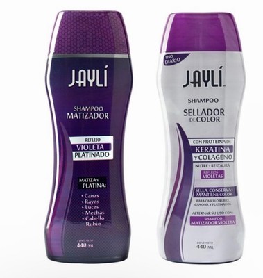 Shampoo Matizador + Sellador  Violeta Jayli, 440 ml (2 Pack ) 