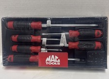 Mac Tools Sdb6dr-s 6 Pcs Soft Grip Screwdriver Set Made In Usa Brand New Sealed