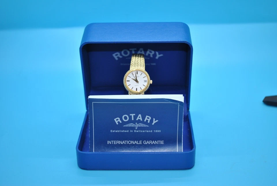Rotary LB3004 Gold Plated White Dial Women's cocktail watch. Great condition. - image 4 of 4