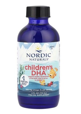 2X Nordic Naturals Children's DHA Ages 1+ Strawberry 4 fl oz (119 ml) Exp 11/28