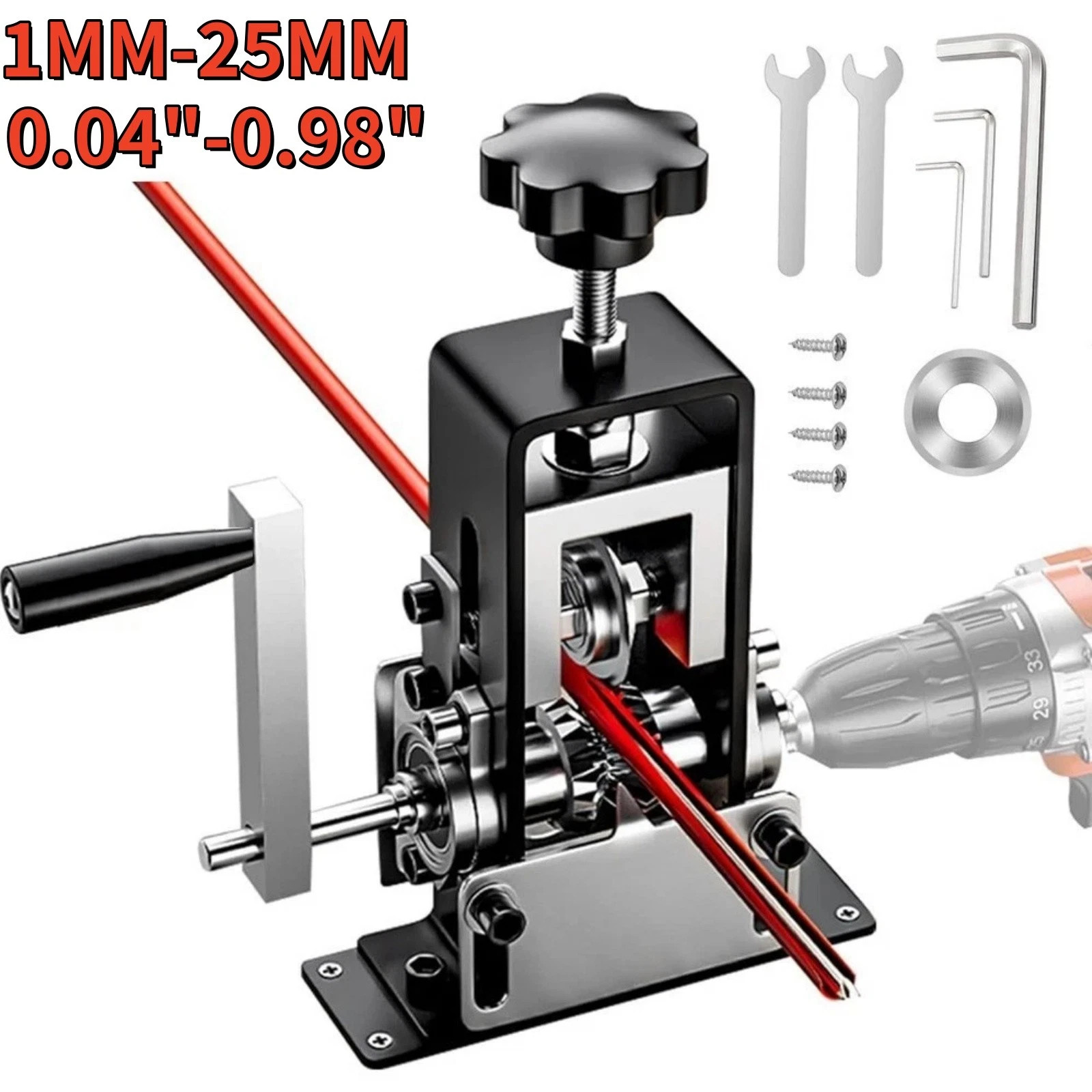 Manual Wire Stripping Machine Drill Cables Scrap Recycle Cable Tool 1MM-25MM