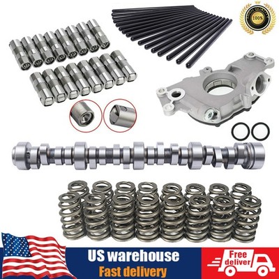 LS Sloppy Stage 2 CAM KIT+7.400 Pushrods+pac1218 spring For GM LS 4.8 5.3 6.0