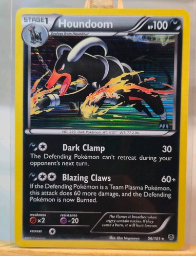 Houndoom HOLO 56/101 Plasma Blast Pokemon English Vintage