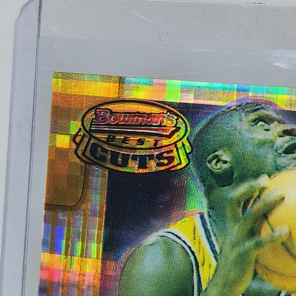 1996-97 Bowman's Best Cuts Shaquille O’Neal Atomic Refractor Lakers #BC7 Foto 4 de 4