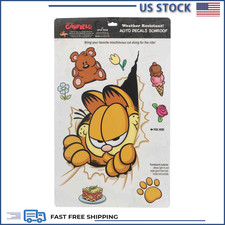 Garfield Breaking Through Adhesive Vinyl Sunroof Decal, 1 Pack 8 Count 