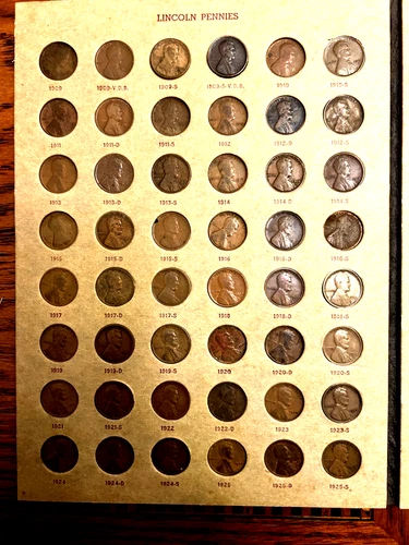 1909-1975 LINCOLN WHEAT 1C COMPLETE SET, VF/XF  1909 S VDB FULL WHEAT, 1922 NO-D