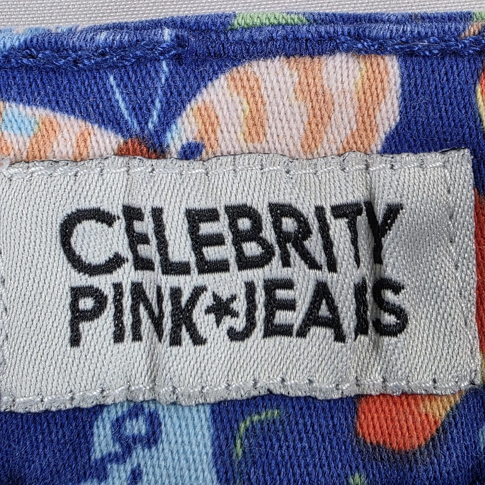 Celebrity Pink Shorts Womens 11 Butterfly Print Stretch Summer Casual - Image 3 of 4
