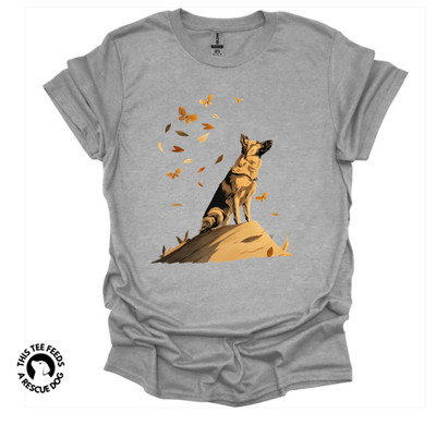 German Shepherd - Fall Dog T-Shirt