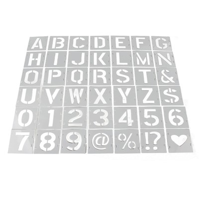 42pcs Spray Paint Stencil Colored Drawing Tragbare DIY Alphabet Vorlage Stencil