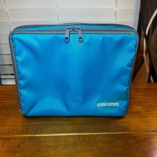 Case Logic Vintage 30 CD Holder Bag Carrying Case Teal Storage w Strap Nylon