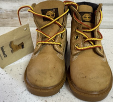 Timberland Classic Waterproof Leather Boots Beige Unisex Kids 10860 6M