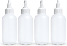 Squeeze Bottles - 4 OZ Empty Plastic Containers for Dressing, Sauces  Condiment