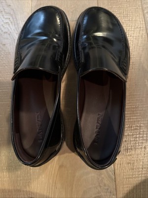 Lanvin Spinto polished leather loafers Size 43 Made In Italy