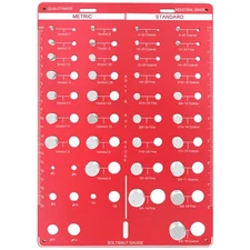 42 Thread Checker - Nut and Bolt Thread Checker Standard and Metric Bolt Size...