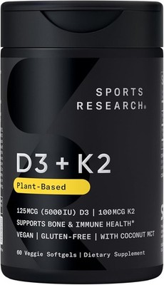 Vitamina K2 + D3 con aceite de coco | Apoya el corazón, los huesos y los dientes