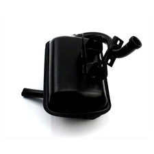 Terminale di Scarico Nero per Honda PA 50 Camino Ciclomotore con Collettore - Scarico Aperto