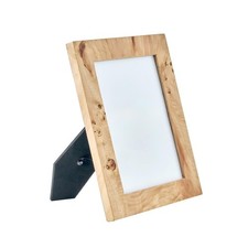 Elegant Natural Burl Wood 5x7 Photo Frame for Tabletop Display Holds 5x7