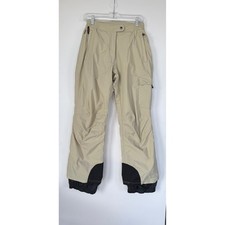 Obermeyer Womens Ski Snowboard Cargo Pants Size 8 Tan Insulated Waterproof Snow