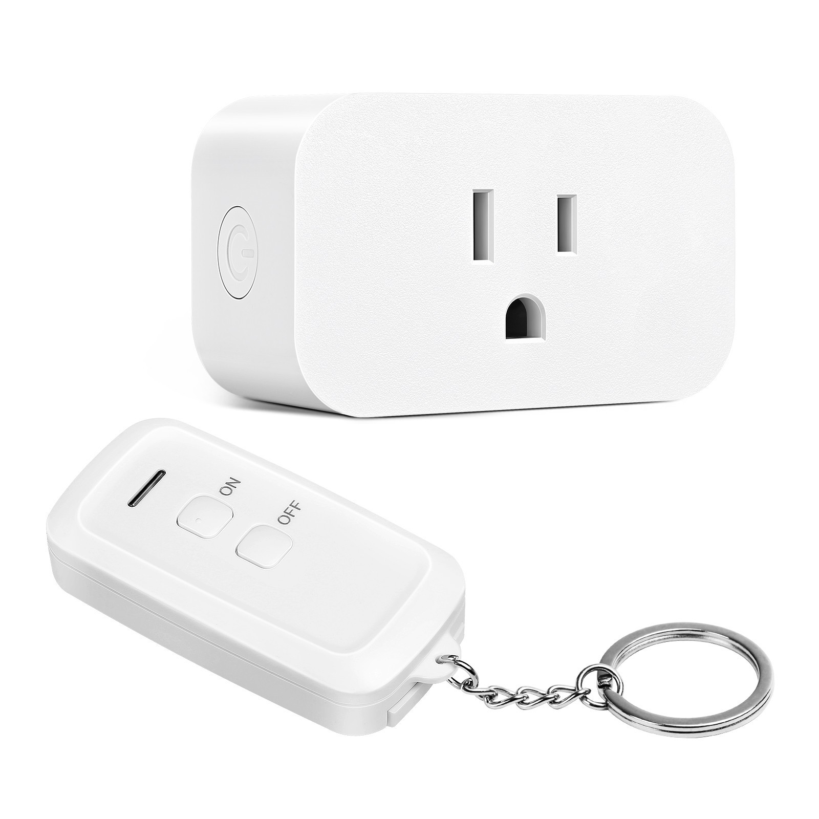 Indoor Remote Control Outlet, Wireless Remote Light Switch,15A/1875W, 100ft RF