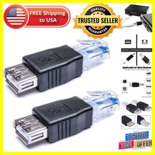 USB to RJ45 Ethernet Adapter 2 Pack - Ideal for Surveillance  VOIP Solutions