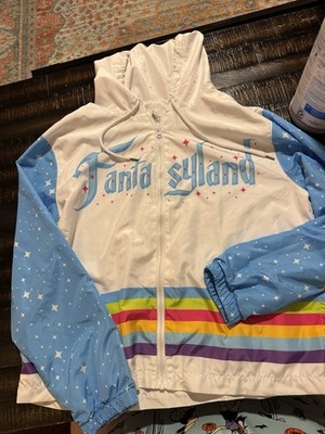 Disney Magic Kingdom Fantasyland Windbreaker Jacket Adult Size Medium