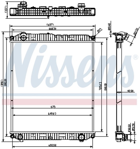 Nissens MotorküHler WasserküHler 607021 FüR Mercedes Atego-image