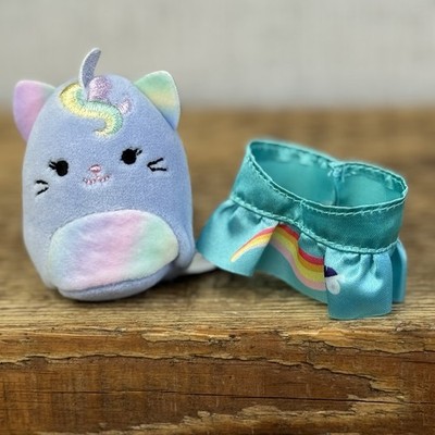 Squishmallow Squishville - Clarice The Caticorn Serie 6 lila mit Zubehör