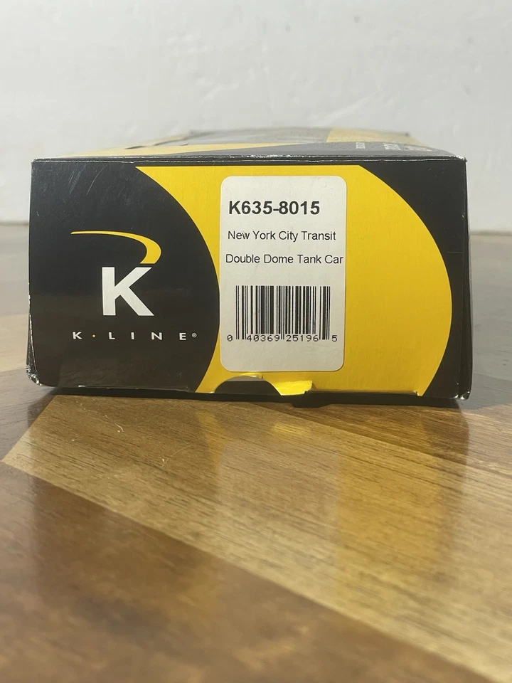 K-Line K635-8015 New York City Transit NYC O Scale Double Dome Tank Car w/ Box - Image 2 of 4