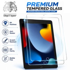 Digitiger 1/2/3 Pack Tempered Glass Screen Protector For iPad 10.2" 7 8 9 Gen