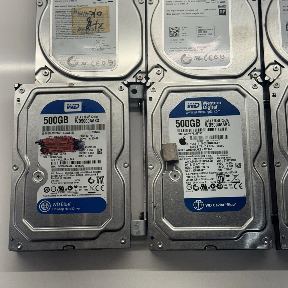 Lote de 19 discos duros SATA Seagate y Western Digital 500 GB—160 GB-250/320 GB 6 (6) Foto 3 de 4