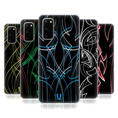 HEAD CASE DESIGNS PINSTRIPE TEMPLATE SOFT GEL CASE FOR SAMSUNG PHONES 1
