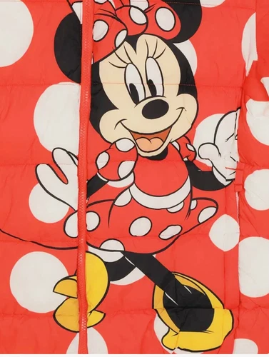 Disney Parks Minnie Mouse Red Polka Dot Puffer Jacket