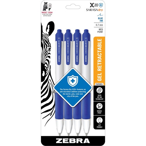 Zebra Pen SARASA dry X20+ Retractable Gel Pen (zeb-41624) (zeb41624)
