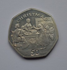 50p Isle of Man Christmas 1998 Fifty pence Coin