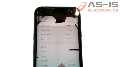 *AS-IS* Apple iPhone 11 A2111 64GB (AT&T 64.0.1) Black Touchscreen Smartphone - Picture 2 of 5