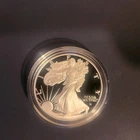 (1) 2023 S 1 Oz American Silver Eagle Dollar Proof Coin w/ Box & COA-23EM