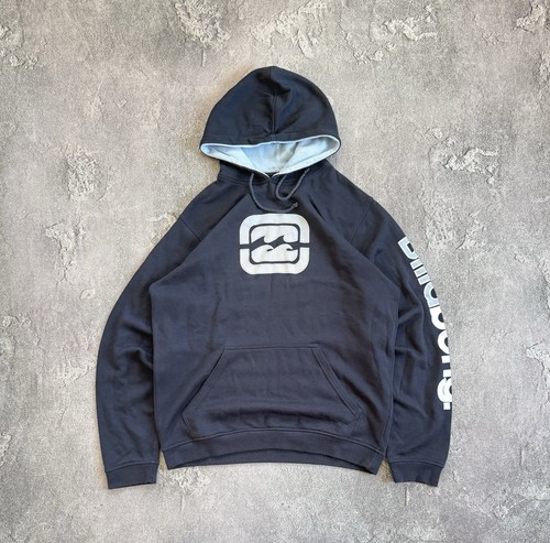 Billabong L Vintage Big Logo Hoodie Surf Style Kapuzenpullover Langarm 90s - Bild 10 von 18
