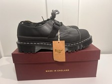 DR MARTENS 1461 TECH MADE IN ENGLAND LEATHER + SUEDE SHOES - UK SIZE 11