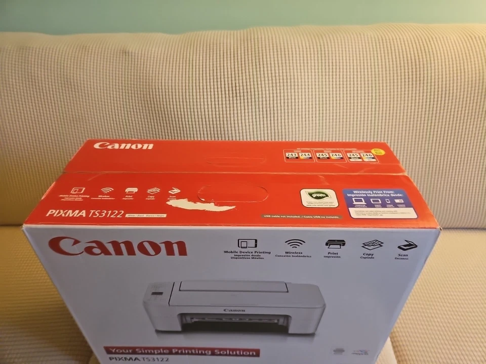 New SEALED Canon Pixma TS3122 Wireless All-in-One Inkjet Printer Copy Scan - Image 2 of 4