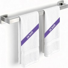 24" Bathroom Towel Bar, 24 Inch Towel Racks for Bathroom Wall Mounted, 304 St...