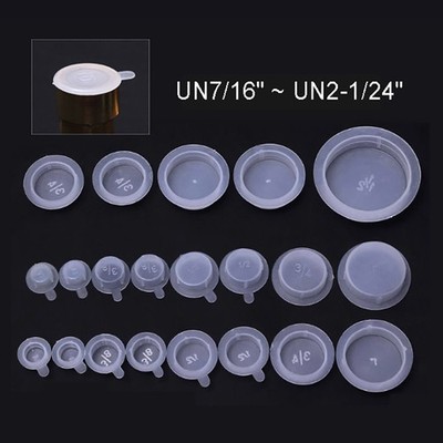Abdeckstopfen Blindstopfen für Rohrfitting Kappen Stopfen UN7/16'' ~ UN2-1/24''