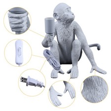 Monkey Table Lamp Desk Lamp Resin Monkey Lamp Bedroom Bedside Reading Lamp New