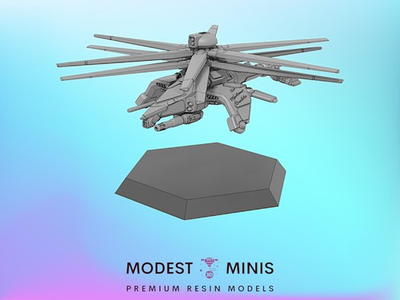 #ad #ad Donarchik Helicopter Rotary Wing 1:265 285 6mm Battletech Scale $5.75