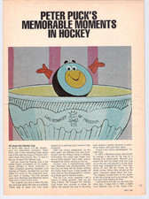 Vtg 1981 Peter Puck Stanley Cup History Lord Stanley NHL Hockey News Article Ad