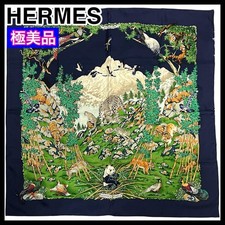 HERMES Scarf Kale90 Sichuan Panda