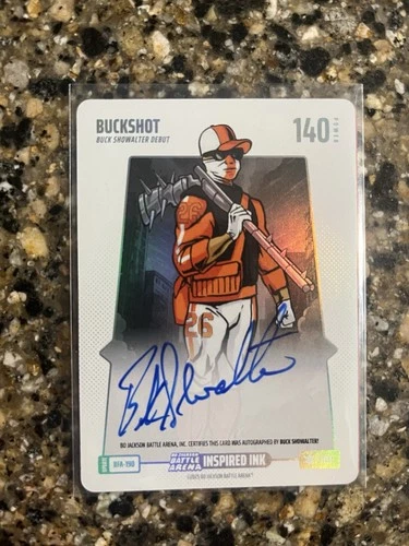 2025 BoBA Battle Arena Update Buckshot Buck Showalter Steel On Card Auto SP