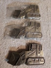 VTG. FIAT ALLIS Crawler Loader LOT OF 3 Brass Belt Buckles -NEW Nice Gifts 3.5"