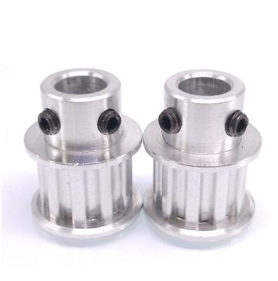 2x XL 10T Zahnriemenscheibe Synchronrad 8mm Bohrung für 10mm breiten Riemen